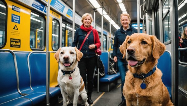 What are the UK rules for dog-friendly public transport?